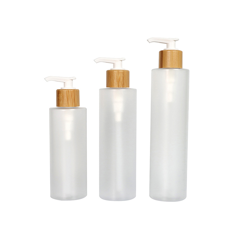 Caidéal Sprae Bambú Frosted Buidéil Shampoo Plaisteacha Peataí Le Lid 120ml Caidéal Sprae Bambú Frosted Buidéil Shampoo Plaisteacha Peataí Le Lid 120ml