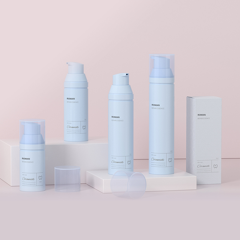 Buidéal Caidéil Gan Aer le haghaidh Cosmaideacha Uachtar Aghaidh Spf Coimeádán Buidéal Uachtar Grianscéithe Pacáistiú Cosmaideacha Ardchaighdeáin