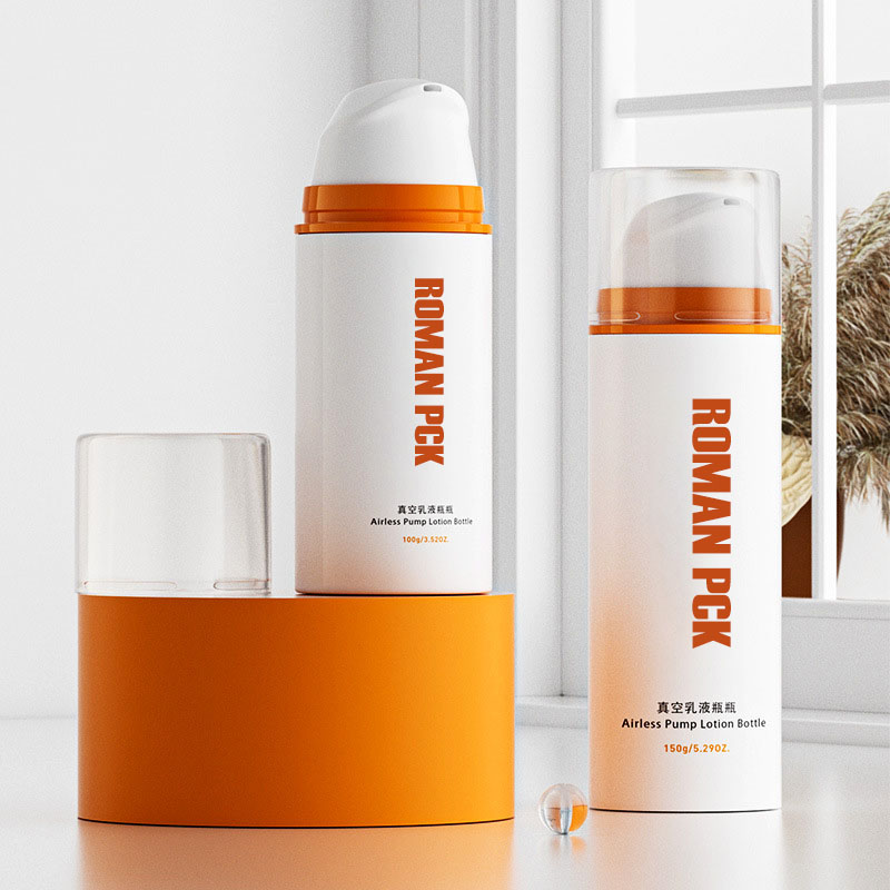 Sraith Buidéal Cosmaideacha Gan Aer 30ml 50ml 100ml Buidéal Caidéal Aer Gan Bhán Fholúis Chroílár Aghaidh Uachtar Aghaidh Buidéal Gan Aer