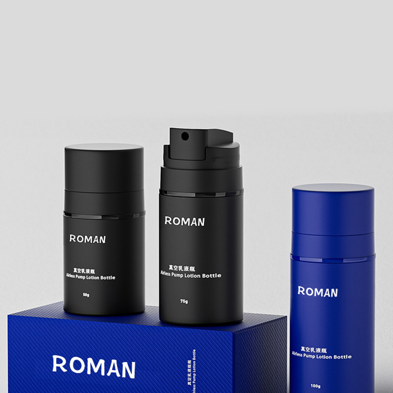 Buidéal Lotion Neamhlonrach Dubh 15ml 30ml 50ml 100ml 120ml 150ml Caidéal Bunús Cúraim Craicinn Buidéal Gan Aer Le haghaidh Pacáistiú Cosmaidí Buidéal Lotion Neamhlonrach Dubh 15ml 30ml 50ml 100ml 120ml 150ml Caidéal Bunús Cúraim Craicinn Buidéal Gan Aer Le haghaidh Pacáistiú Cosmaidí