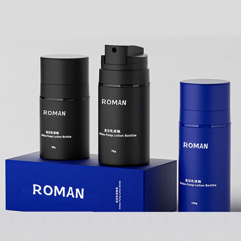 Buidéal Lotion Neamhlonrach Dubh 15ml 30ml 50ml 100ml 120ml 150ml Caidéal Bunús Cúraim Craicinn Buidéal Gan Aer Le haghaidh Pacáistiú Cosmaidí Buidéal Lotion Neamhlonrach Dubh 15ml 30ml 50ml 100ml 120ml 150ml Caidéal Bunús Cúraim Craicinn Buidéal Gan Aer Le haghaidh Pacáistiú Cosmaidí