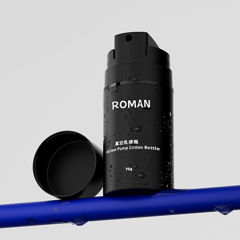 Buidéal Lotion Neamhlonrach Dubh 15ml 30ml 50ml 100ml 120ml 150ml Caidéal Bunús Cúraim Craicinn Buidéal Gan Aer Le haghaidh Pacáistiú Cosmaidí Buidéal Lotion Neamhlonrach Dubh 15ml 30ml 50ml 100ml 120ml 150ml Caidéal Bunús Cúraim Craicinn Buidéal Gan Aer Le haghaidh Pacáistiú Cosmaidí