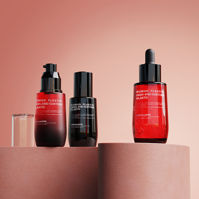 Buidéal Ola Cosmaideacha In-athlíonta 50ml Buidéal Dropper Séiream Cúraim Aghaidh Fíon Dearg PETG le Dropper le haghaidh Socraigh Buidéal Uachtar Buidéal Ola Cosmaideacha In-athlíonta 50ml Buidéal Dropper Séiream Cúraim Aghaidh Fíon Dearg PETG le Dropper le haghaidh Socraigh Buidéal Uachtar