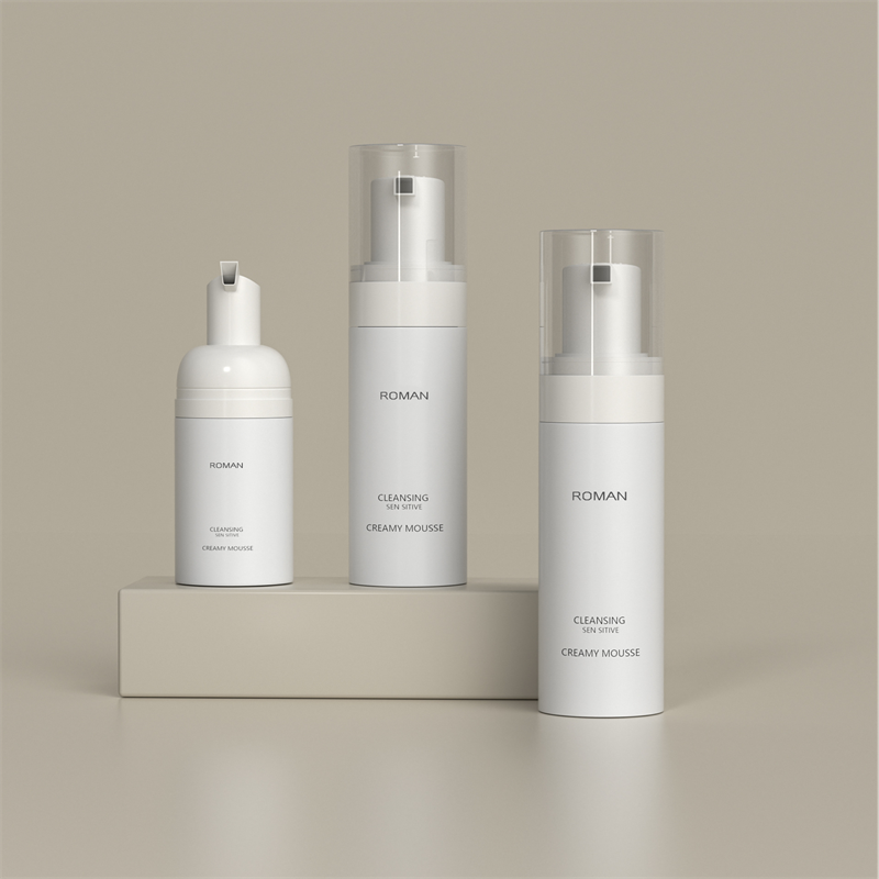 Folamh Inaistrithe 50ml 100ml 120ml 150ml 200ml Dáileoir Gallúnach Foam Pure Bán Buidéal Plaisteacha Beaga le haghaidh Aghaidh Bearrtha na bhFear Nigh agus Nigh