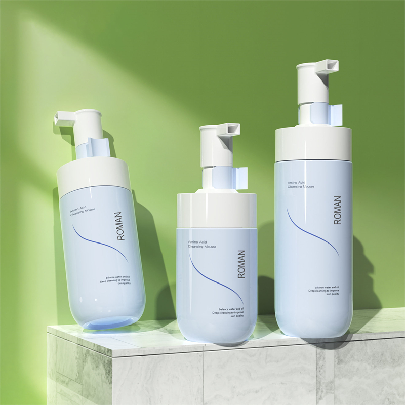 Lipéad Príobháideach Foamer Bánaithe Aghaidh Glanadh Mín Glantóir Bubble Mousse Buidéal Caidéil Foam Gorm PET 150ml 200ml 300ml Lipéad Príobháideach Foamer Bánaithe Aghaidh Glanadh Mín Glantóir Bubble Mousse Buidéal Caidéil Foam Gorm PET 150ml 200ml 300ml