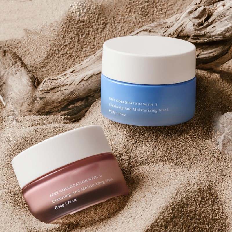 Pacáistiú Cosmaideacha Jar Uachtar Gloine Babhta Le haghaidh Uachtar Aghaidh Agus Uachtar Súl Pacáistiú Cosmaideacha Jar Uachtar Gloine Babhta Le haghaidh Uachtar Aghaidh Agus Uachtar Súl