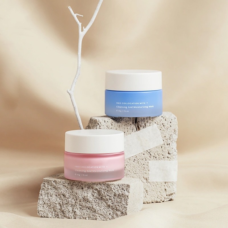 Pacáistiú Cosmaideacha Jar Uachtar Gloine Babhta Le haghaidh Uachtar Aghaidh Agus Uachtar Súl Pacáistiú Cosmaideacha Jar Uachtar Gloine Babhta Le haghaidh Uachtar Aghaidh Agus Uachtar Súl