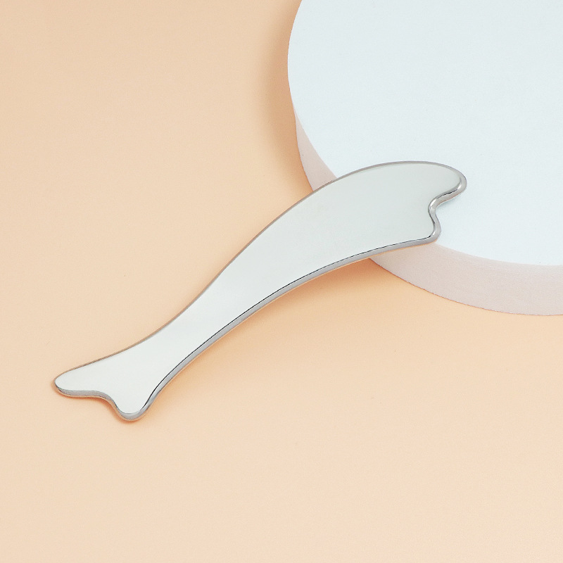 Bord Gua SHA Alloy Sinc Cruth Éisc Le Dathanna Pearsantaithe Agus Lógó