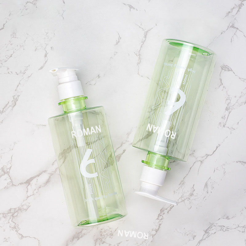 Glas Plaisteacha PET Cúram Craiceann Aghaidh Glantóir Ola Comhlacht Scrobarnach Nigh Lotion Sprae Gruaige Seampún agus oiriúntóir Buidéil Caidéil Glas Plaisteacha PET Cúram Craiceann Aghaidh Glantóir Ola Comhlacht Scrobarnach Nigh Lotion Sprae Gruaige Seampún agus oiriúntóir Buidéil Caidéil