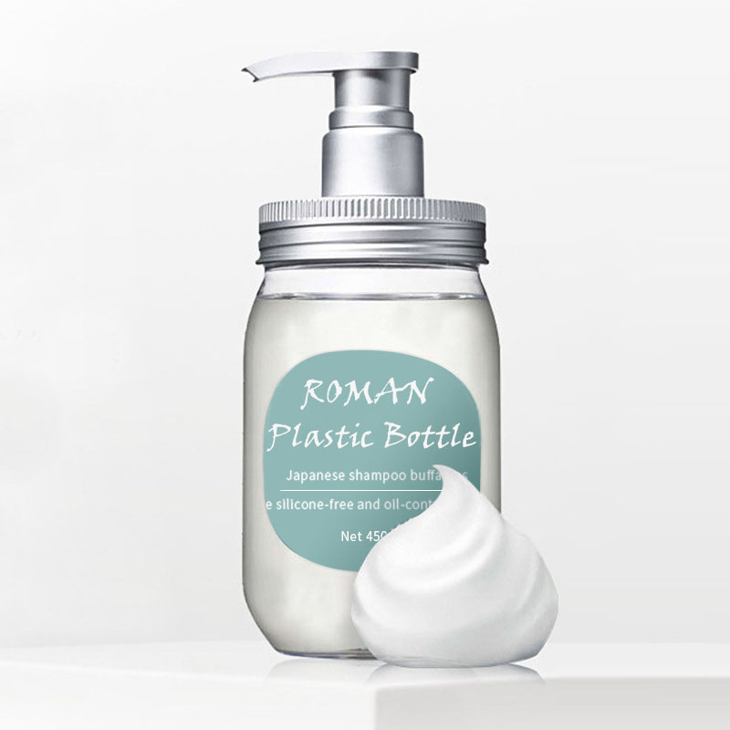 PET 450ml Cumhrán Nigh Comhlacht Buidéal Buidéal Lotion Réalta Anise Buidéal Aimínaigéad Seapánach oiriúntóir Buidéal Seampú Aimínaigéad Ábhar Pacáiste