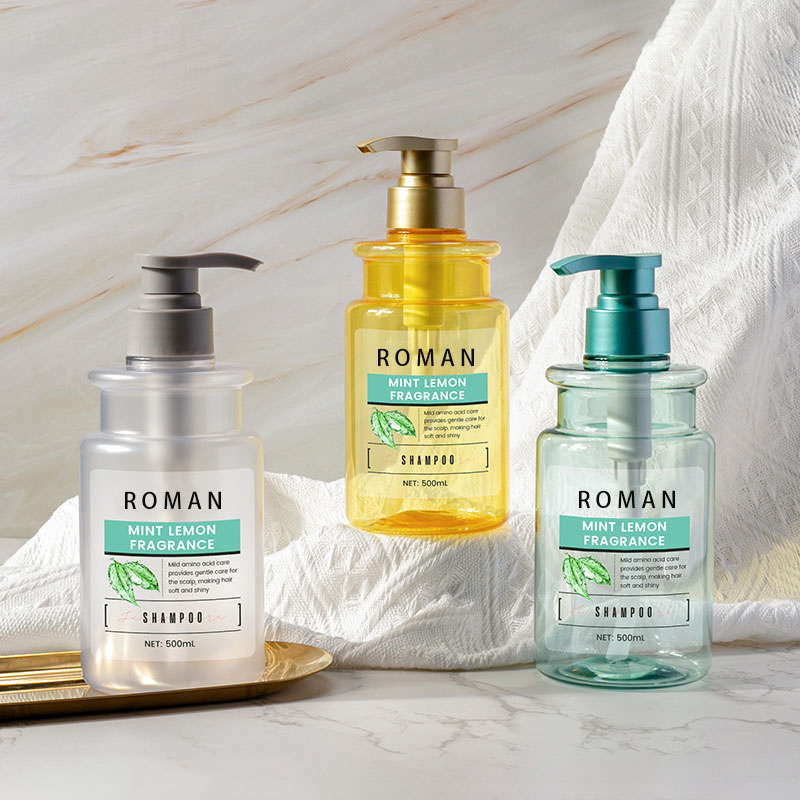 Buidéal PET 300ml 500ml Preas Plaisteacha Comhlacht Trédhearcach Lotion Seampú Caidéal Cith Buidéal Séala le haghaidh Cúraim Comhlacht Cumhráin Uachtar