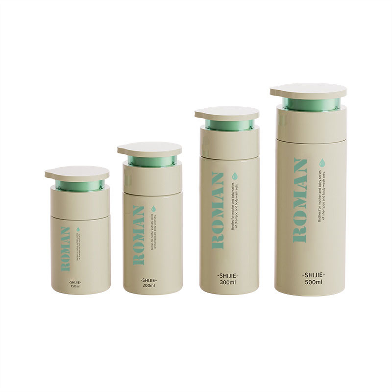 Buidéal Uachtar Cúram Craiceann Ghualainn Babhta 150ml 200ml 300ml 500ml oiriúntóir lotion leanbh Seampú Pacáistiú agus Buidéil Uachtar Láimhe Nigh Coirp