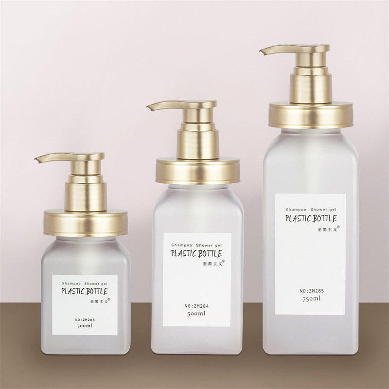 300ml 500ml 700ml Pacáistiú Cosmaideacha Só Frosted Bog Dromchla dteagmháil Squeeze Comhlacht Lotion Nigh Buidéil Seampú Óstán Le Caidéal Óir Rose 300ml 500ml 700ml Pacáistiú Cosmaideacha Só Frosted Bog Dromchla dteagmháil Squeeze Comhlacht Lotion Nigh Buidéil Seampú Óstán Le Caidéal Óir Rose