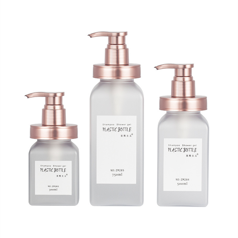 300ml 500ml 700ml Pacáistiú Cosmaideacha Só Frosted Bog Dromchla dteagmháil Squeeze Comhlacht Lotion Nigh Buidéil Seampú Óstán Le Caidéal Óir Rose 300ml 500ml 700ml Pacáistiú Cosmaideacha Só Frosted Bog Dromchla dteagmháil Squeeze Comhlacht Lotion Nigh Buidéil Seampú Óstán Le Caidéal Óir Rose