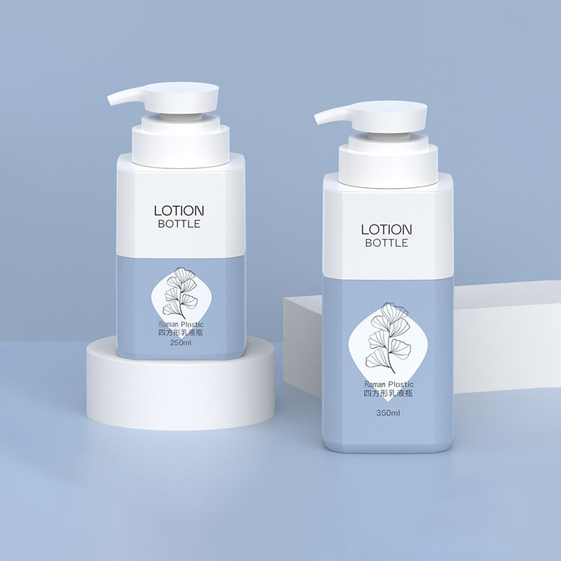 350ml 500ml Mór-Toilleadh Cearnóg Peataí Fo-Bhuidéal Plaisteacha Buidéal Cúraim Riachtanais Laethúla Cith Coimeádán Seampú Folamh Do Glóthach folctha 800ml 1000ml