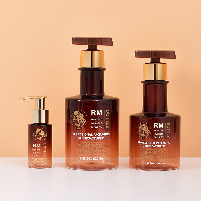 Sampla Saor in Aisce Buidéal Seampú Muineál Ómra Dubh Óir Fada Folamh Buidéal Nigh Láimhe Buidéal Plaisteacha Buidéil Caidéil Lotion Coirp 300ml 500ml