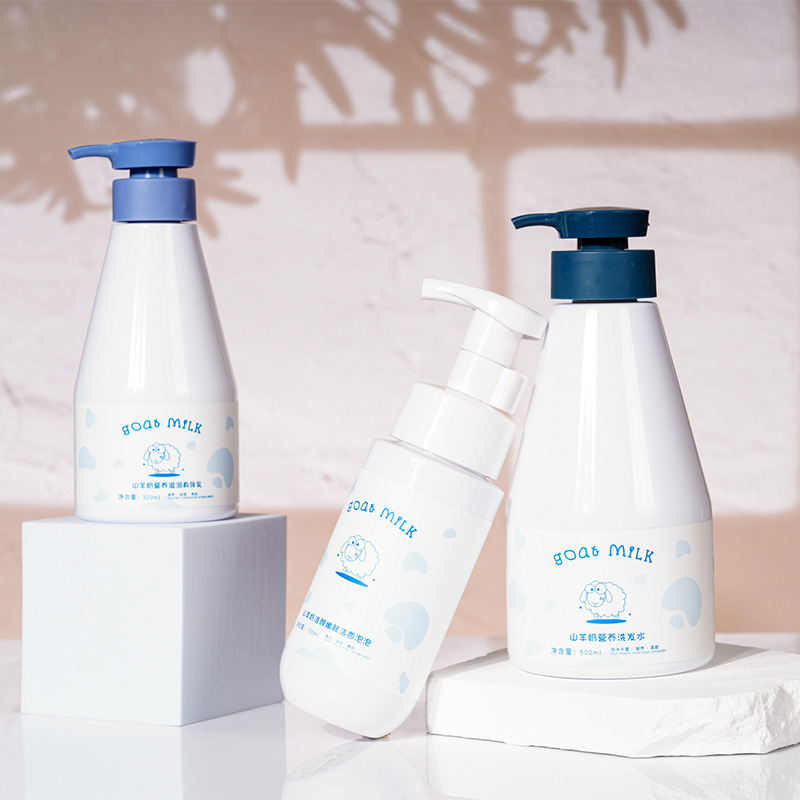 Lipéad Príobháideach 300ml 500ml Buidéal Plaisteacha Pure White PET Buidéal Plaisteach Uachtar Bánaithe Lóis Bainne Moisturizing le Caidéal Lotion Lipéad Príobháideach 300ml 500ml Buidéal Plaisteacha Pure White PET Buidéal Plaisteach Uachtar Bánaithe Lóis Bainne Moisturizing le Caidéal Lotion